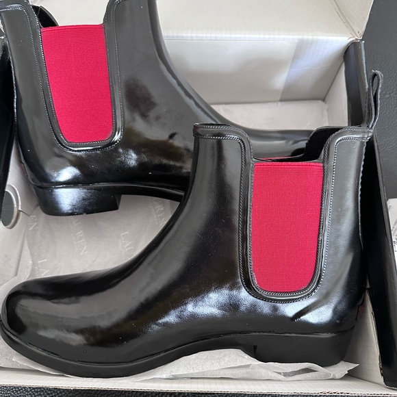 NIB Ralph Lauren Tally Rain Boots sz 8 - Picture 1 of 8